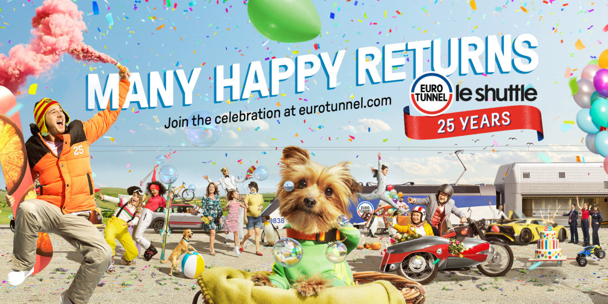 Eurotunnel 25th-anniversary campaign by Kelvin Murray - CRXSS
