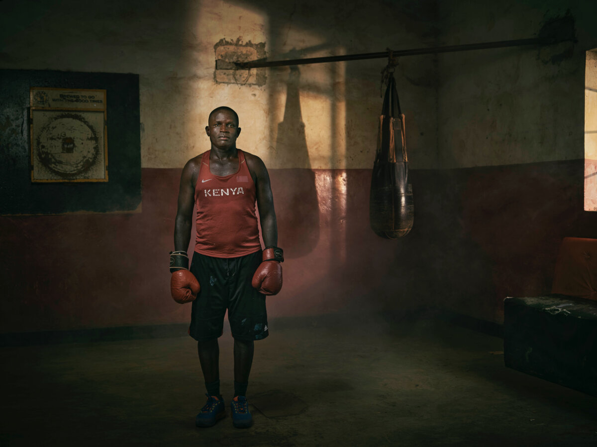 The Boys of Kibera by Sam Barker.  This is a portrait of their trainer: Konami - CRXSS
