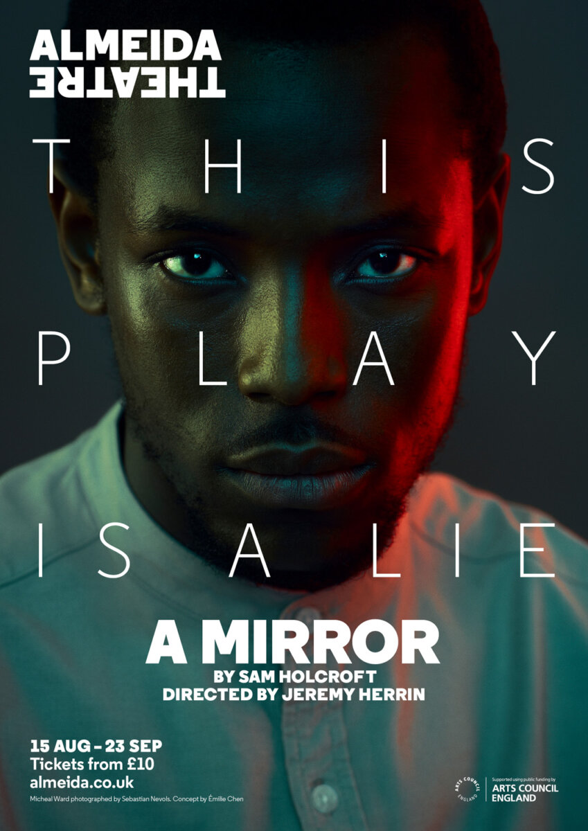 “A Mirror” Key Art for Almeida Theatre by Sebastian Nevols - CRXSS