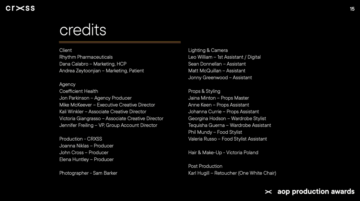 AOP Production Awards 2025: We nominate ourselves for 2nd place! - CRXSS